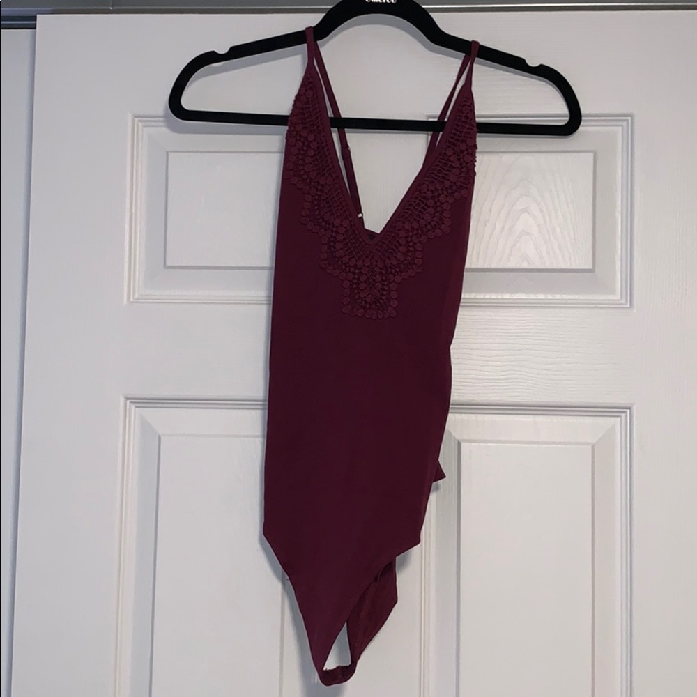 🟣Kendall & Kylie crossback bodysuit purple medium